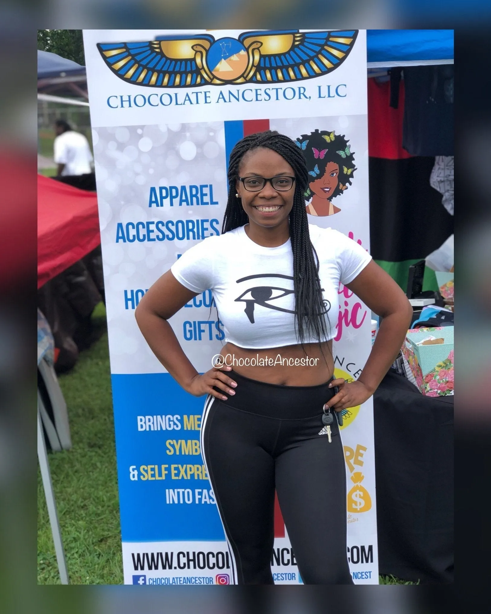 Eye of Horus Ladies Crop Top