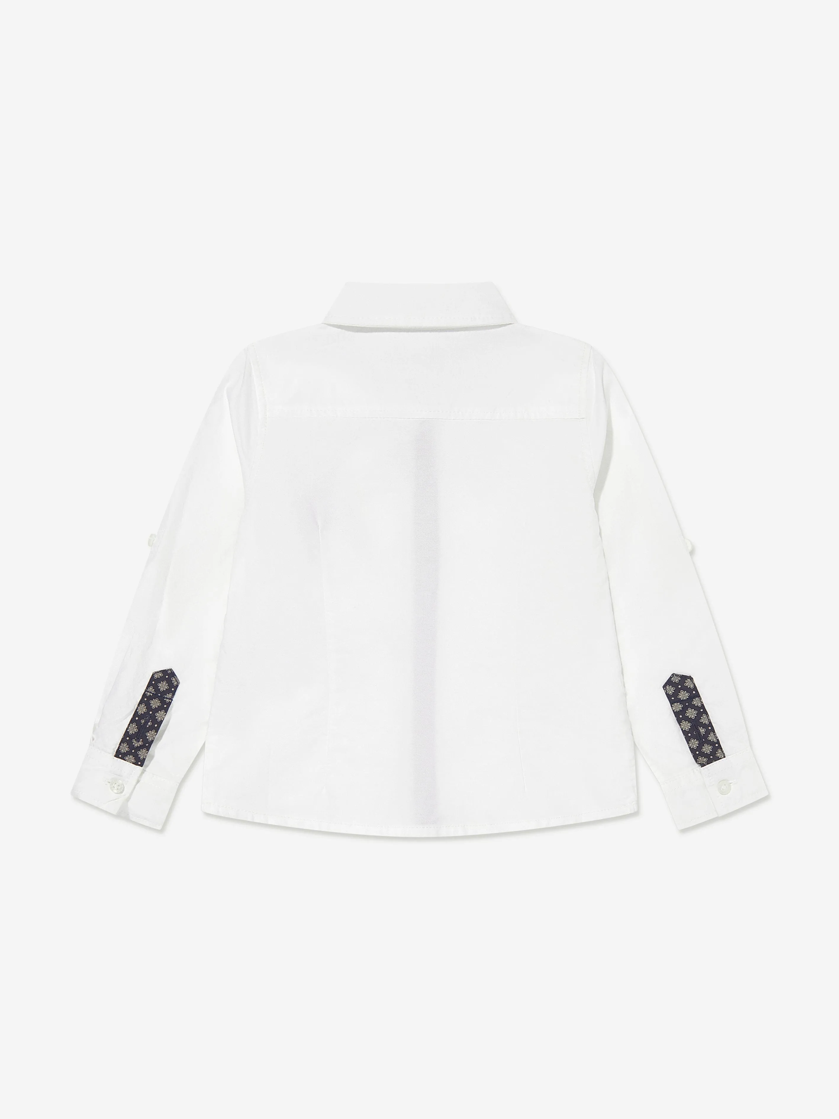 Guess Boys Long Sleeve Oxford Shirt in White