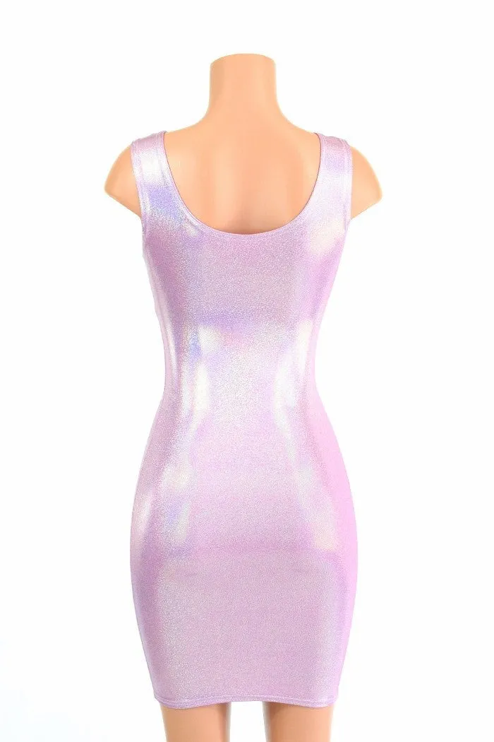 Lilac Holographic Tank Dress