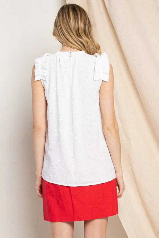 Red Button Front High Waist Skirt